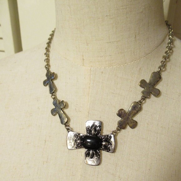 Multi Crosses Necklace - Picture 3 of 8
